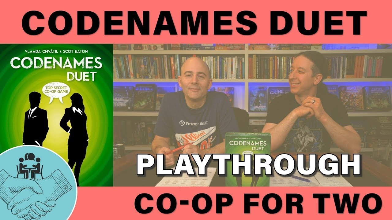 Codenames Duet - Playthrough (Play on Paper in 4k)