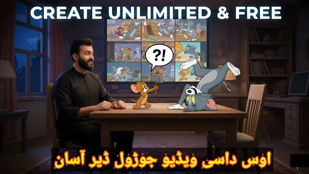 How To Create 2D Animation Like TOM & JERRY 🐱🐭 With AI | FREE Long Cartoon Videos (2026)