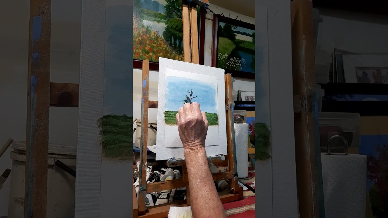 How to use the Wisp Fan Brush in Acrylics.