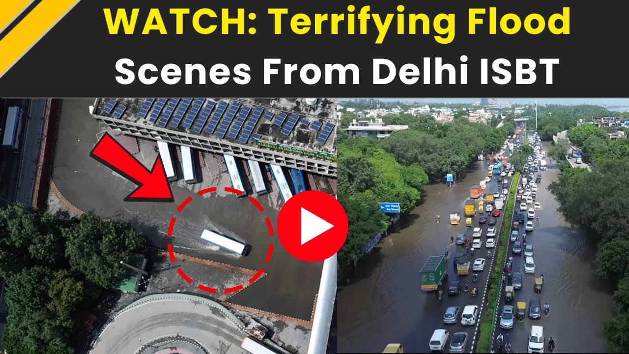 Delhi Flood: Massive Flooding At Kashmiri Gate ISBT As Yamuna River Overflows | Delhi Rains