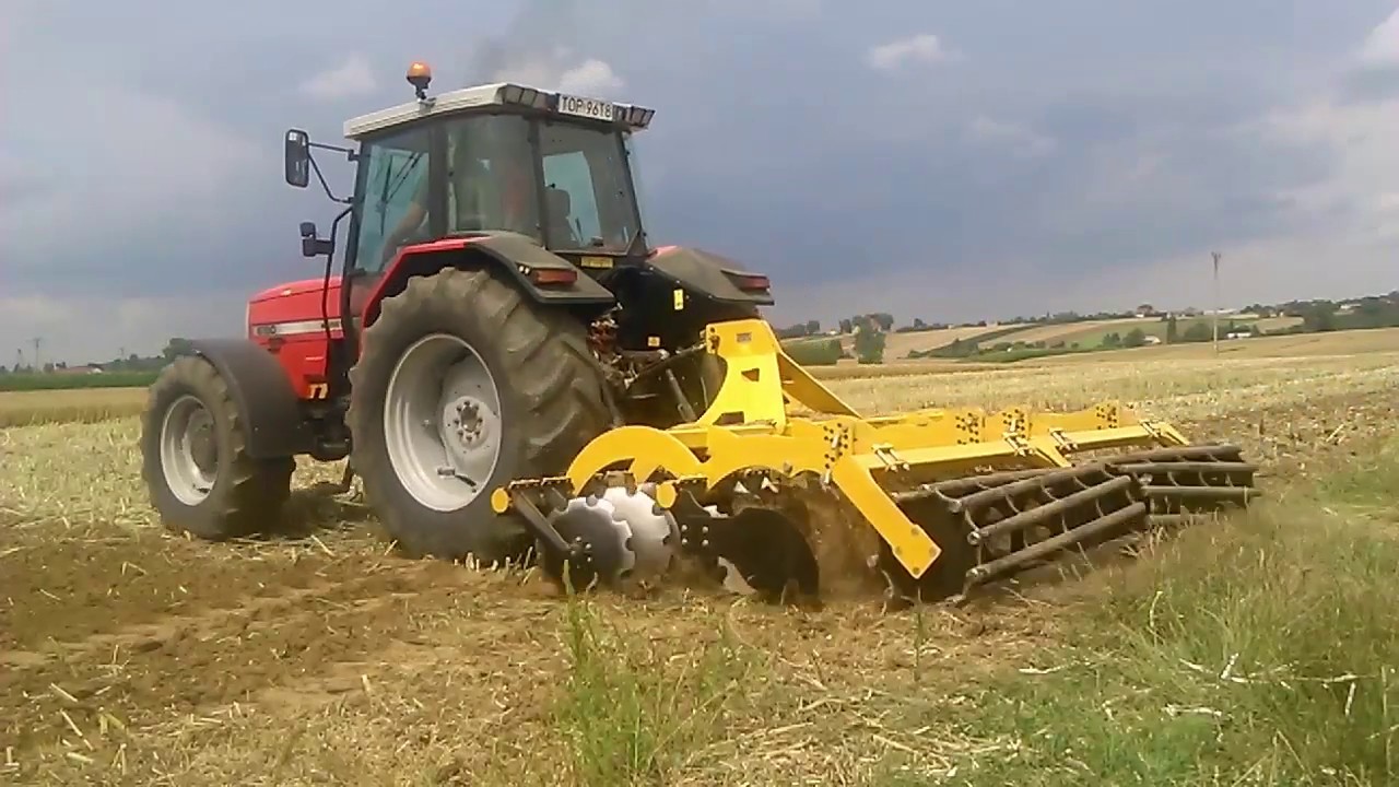Talerzowanie 2017 u Daniela Massey Ferguson 6190 Świętokrzyskie