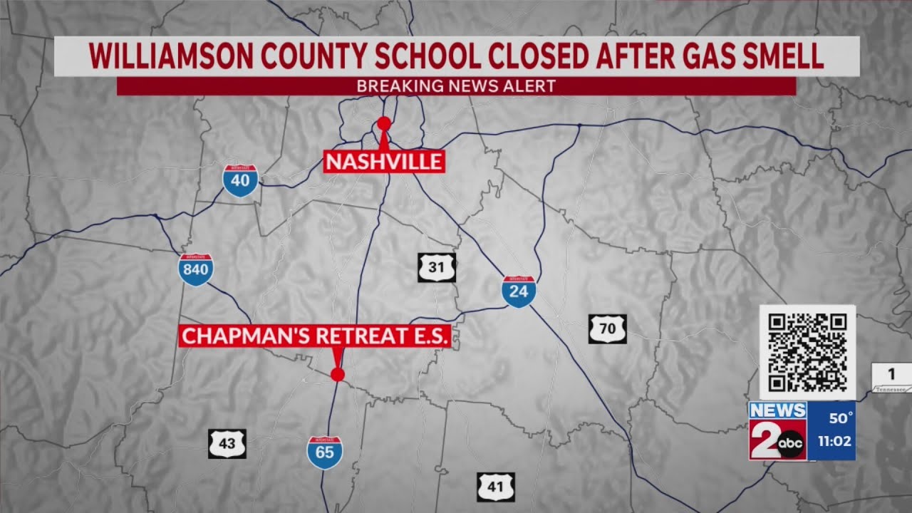 Williamson County school closed for gas smell