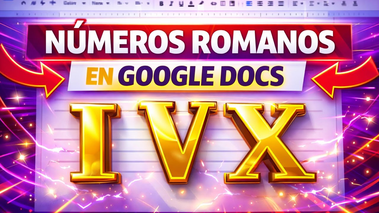 Cómo ESCRIBIR NÚMEROS ROMANOS en GOOGLE DOCS 🧮✍️ @DomingoenlaRed