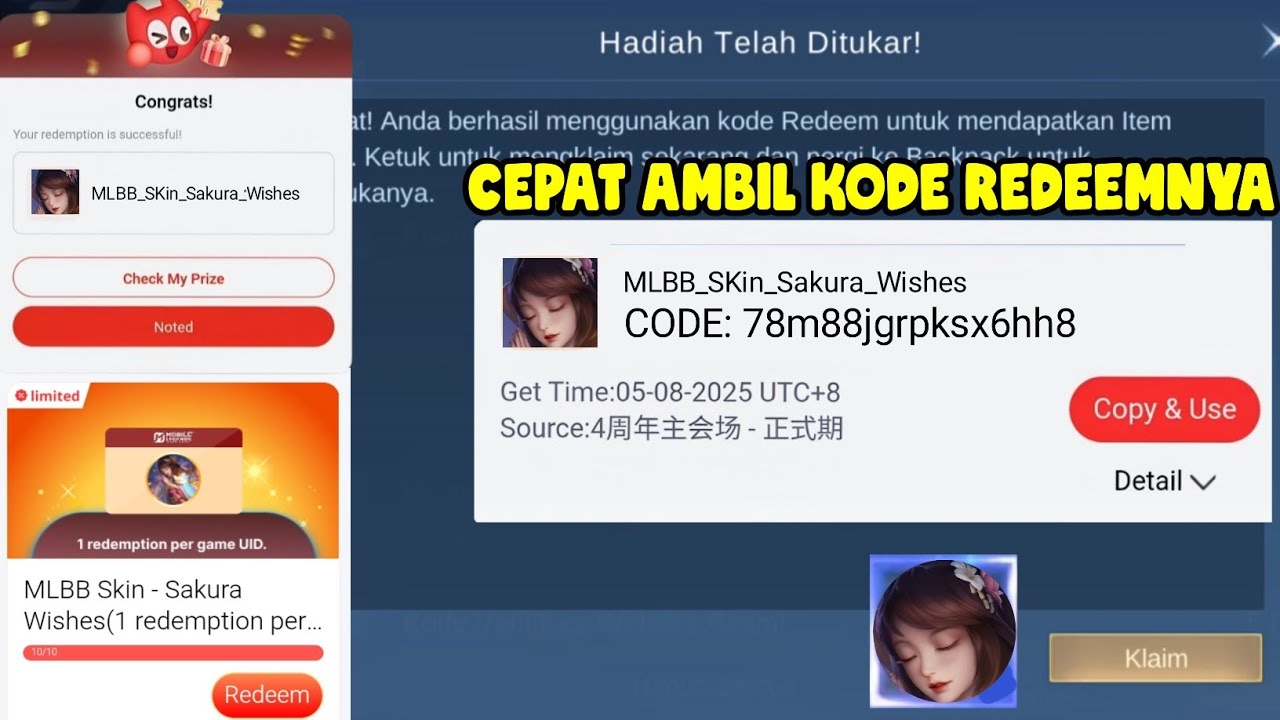 CARA MENDAPATKAN KODE REDEEM SKIN PERMANEN DARI EVENT JOLLYMAX X MOBILE LEGENDS TERBARU 2025