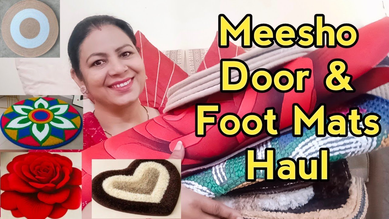 7+ Meesho Door Mats Haul 💕 Door & Foot Mats Haul 💕 Beautiful Door & Foot Mats Haul