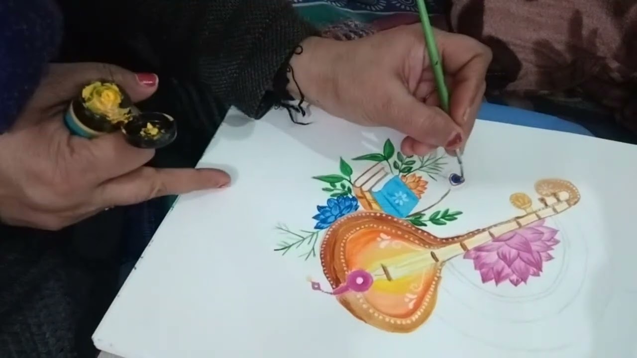The Rise and Fall of Sangetaa Ojha#basantpanchmi drawing