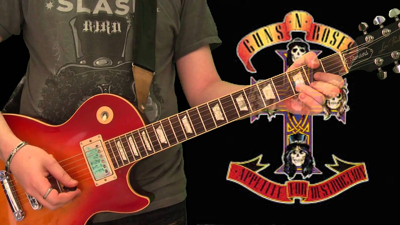 Slash Lesson - Welcome To The Jungle (full slow lesson)