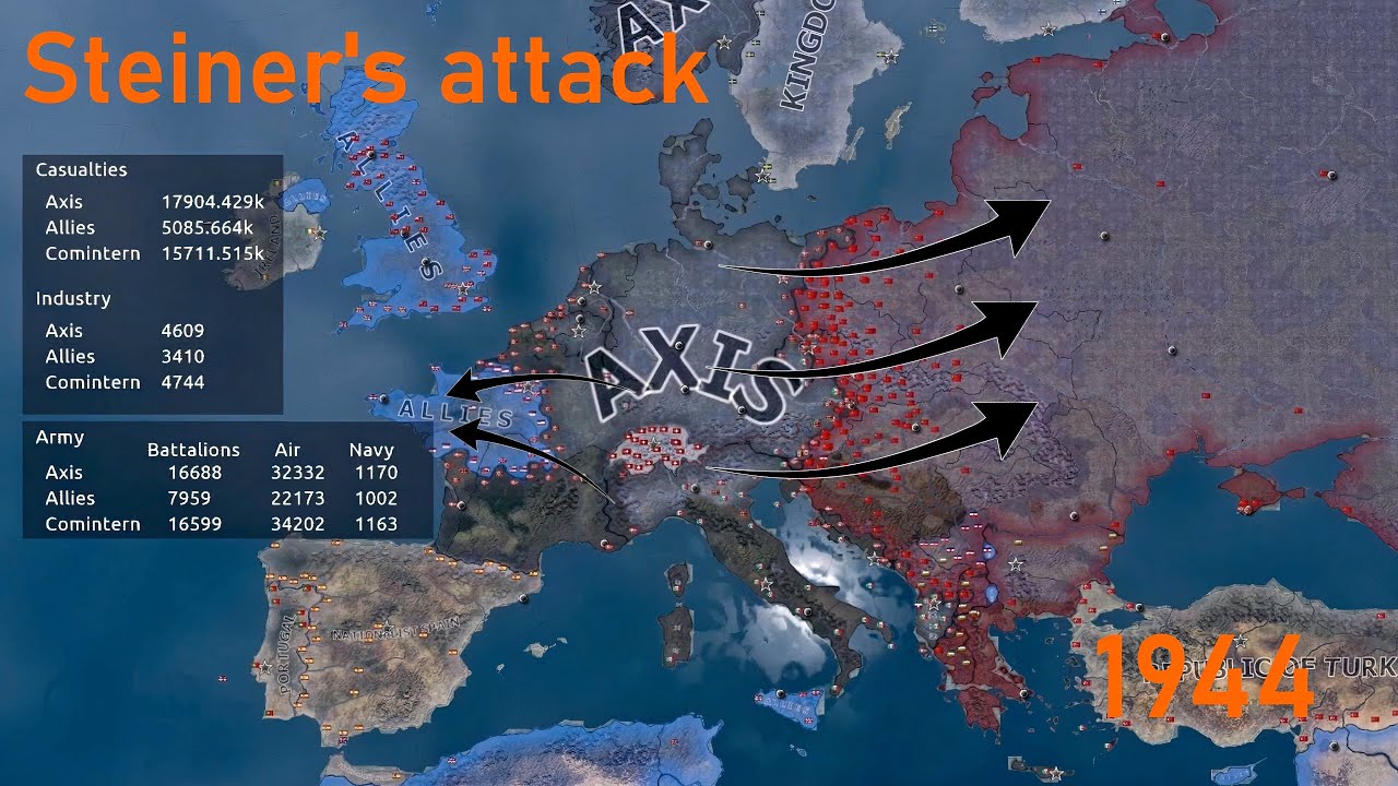What if Steiner attacked?-Hoi4 Timelapse