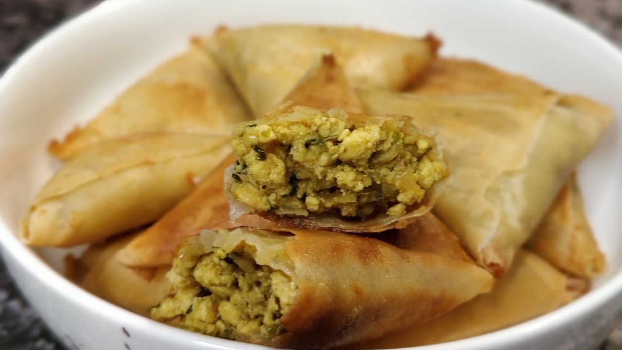 recette ramadan samoussas au pouletسمبوية الدجاج الهندية الشهية 😋 اطباق رمضان