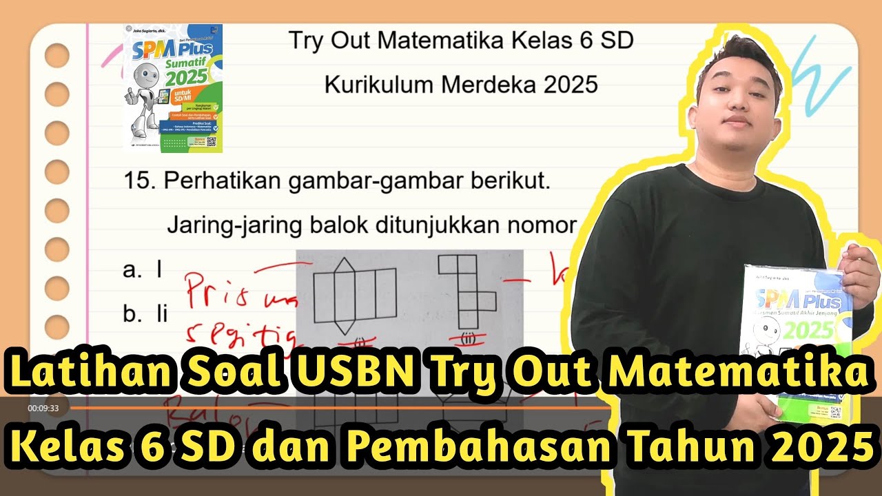 Latihan Soal USBN Try Out Matematika Kelas 6 SD dan Pembahasan Tahun 2025