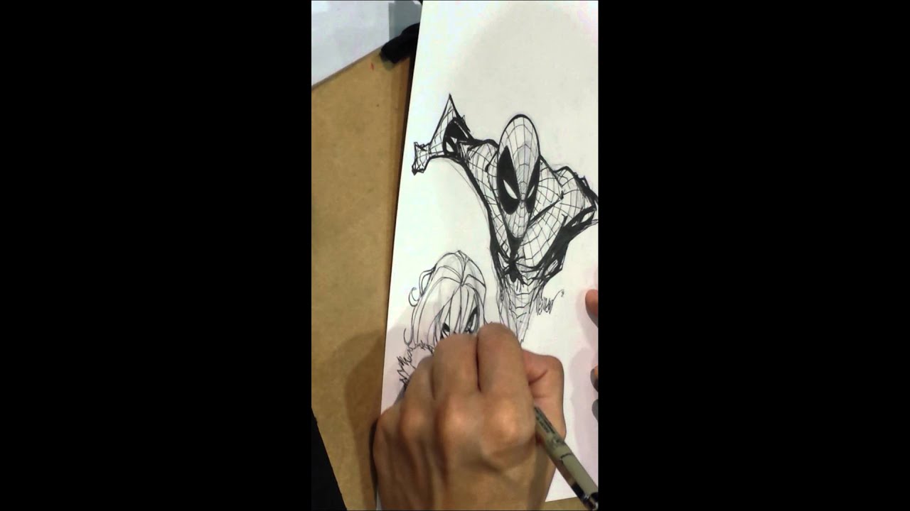 Humberto Ramos Black Cat sketch