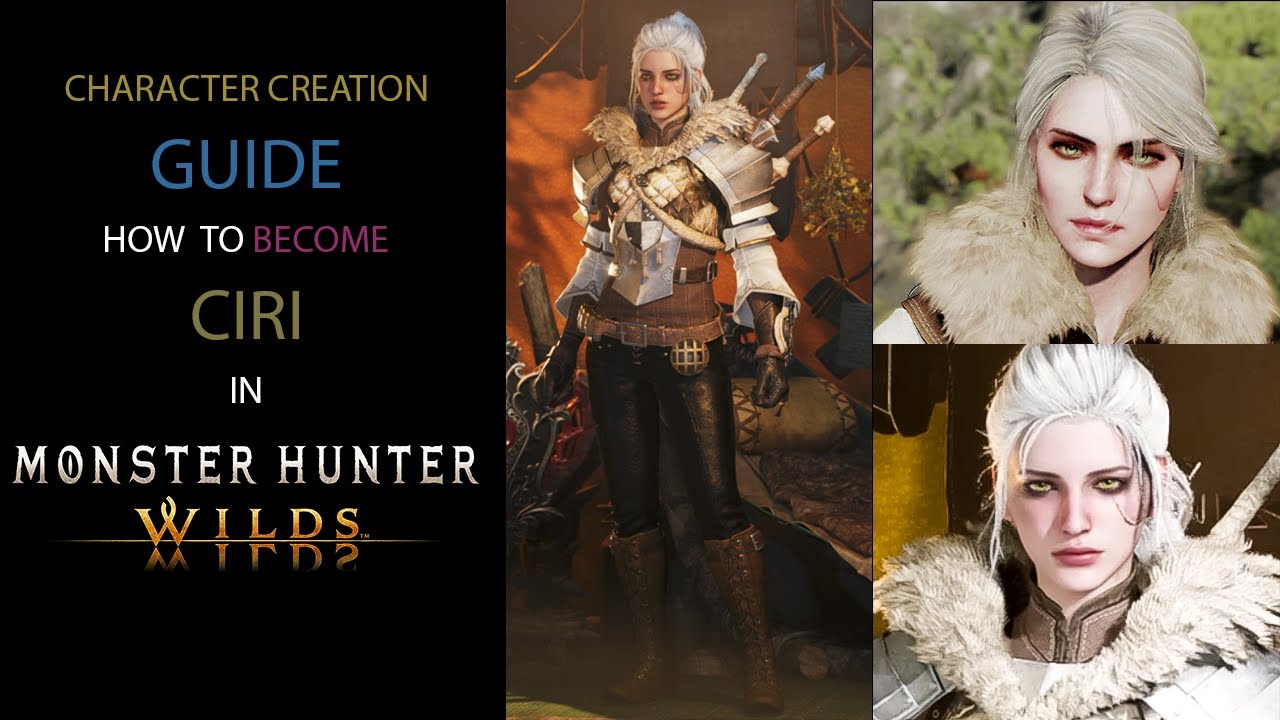 Monster Hunter Wilds-Character Creation Guide-Ciri From Witcher