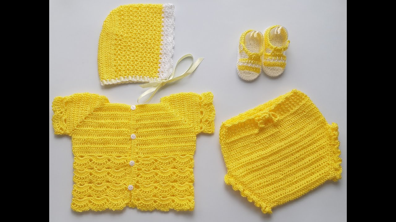 Calzoncito  a crochet para recién nacido 0-3 meses o braguita a ganchillo muy fácil de tejer