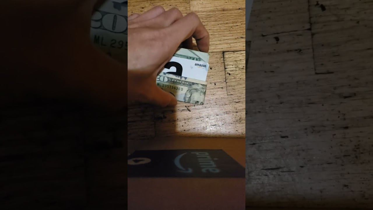 How to make a cash wallet. C Fold method. Larger bills form the clip, smaller bills go inside.