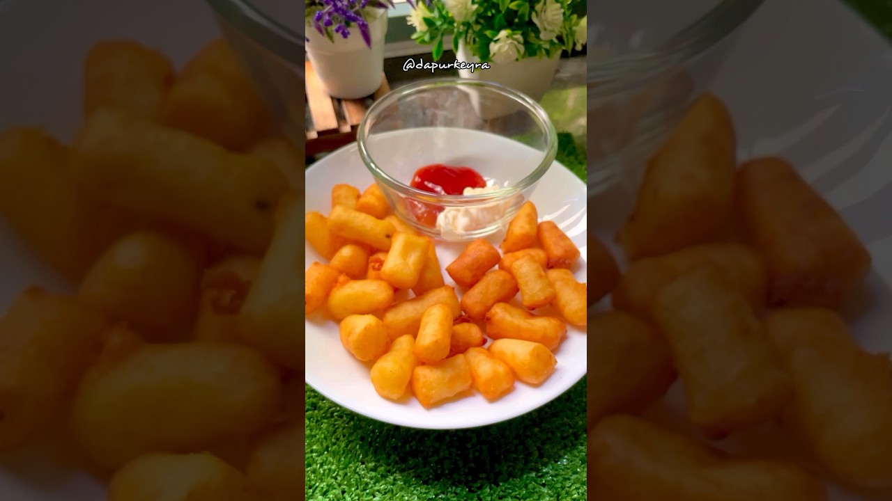 Kentang Goreng Crispy | Hanya 3 Bahan #shorts #yearofyou