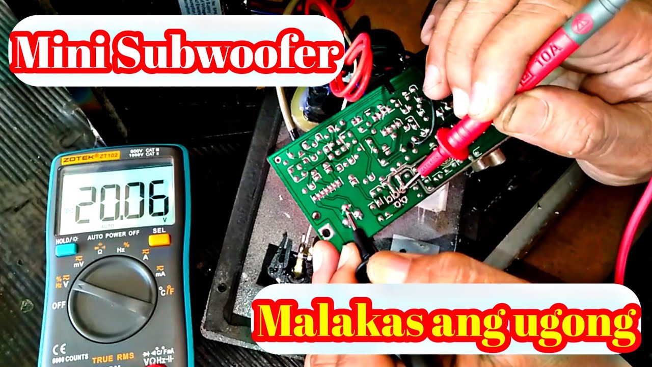 Mini Subwoofer ang lakas ng ugong simple lang itong ayusin