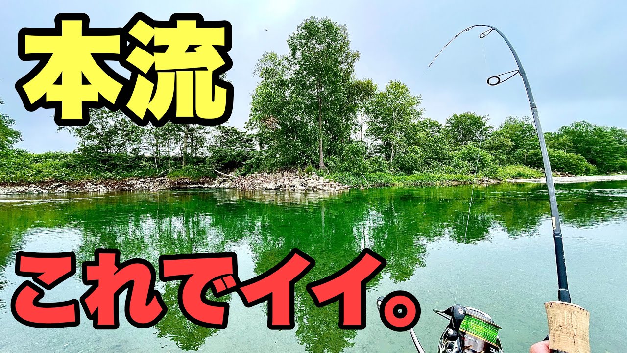 【激戦区の十勝本流】プラチナレインボーが釣れる川にて ラパラミノーイング 川釣り方ルアーフィッシング