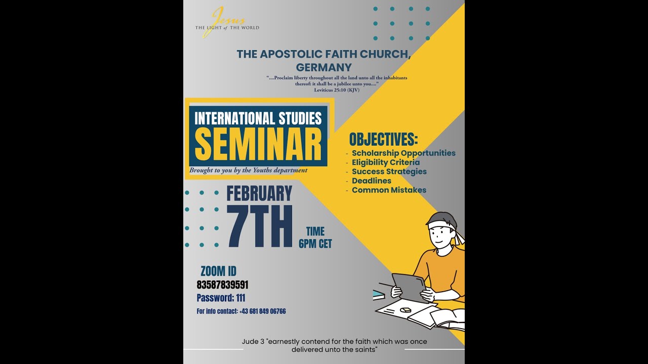 International studies seminar - By the AFC Germany Youth