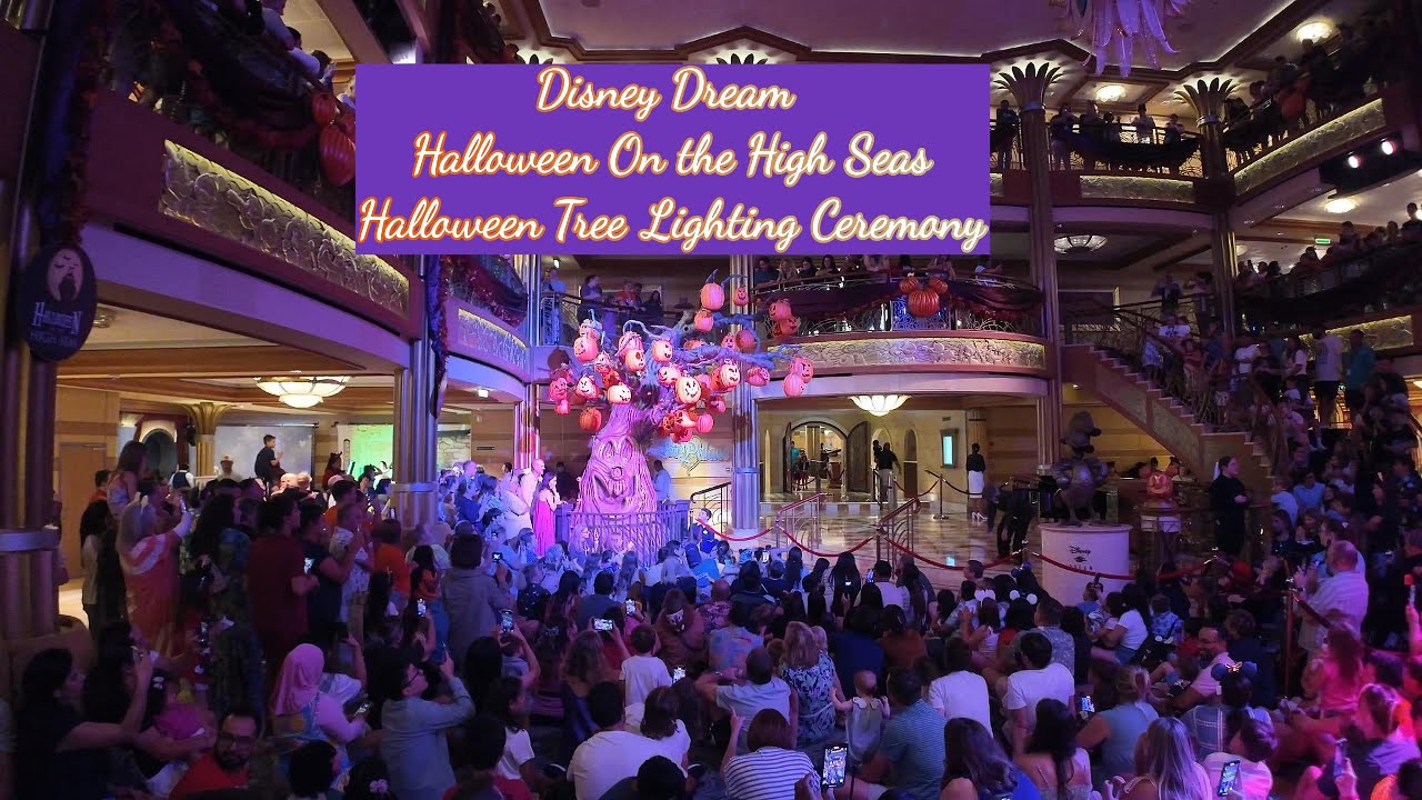 Disney Dream - Halloween on the High Seas - Tree Lighting Ceremony