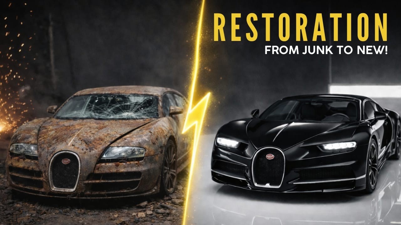 Abandoned Bugatti Chiron  Rebuild | Full Restoration After 200 Years of Neglect!