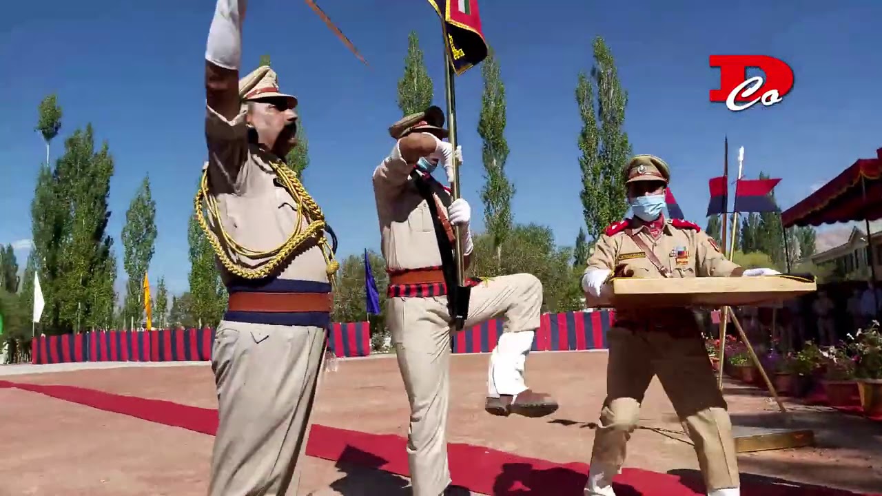 Unveiling Ceremony of Flag  Formation Sign  of UT Ladakh Police.
