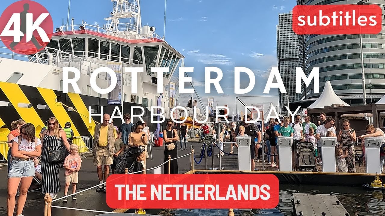 A Walk Through the Heart of the Port | Rotterdam Harbour Day in 4K
