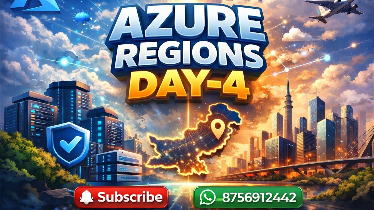 Плейлист Azure AZ-104 «От нуля до героя» 2026! Что такое регионы Azure, День 4?