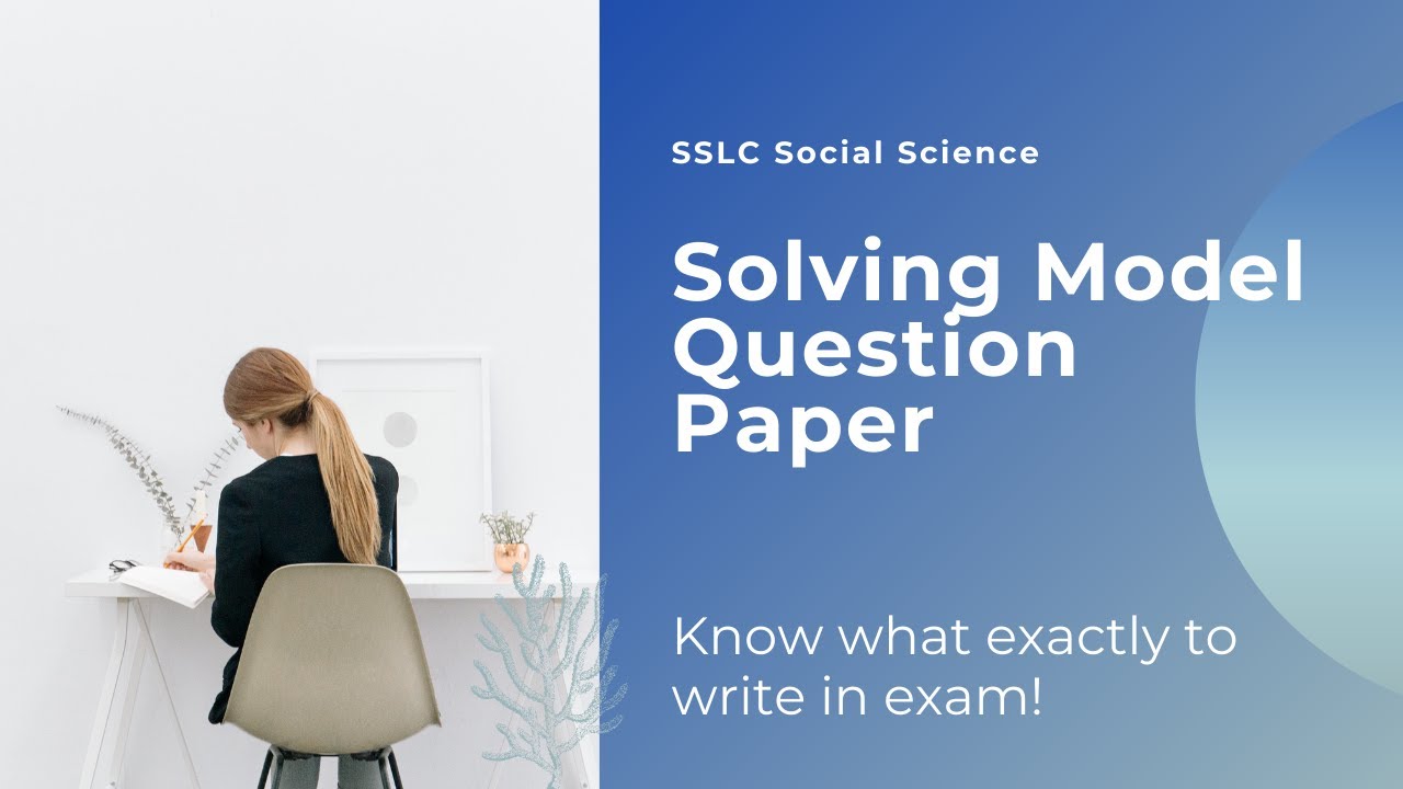 SSLC Social Science Model question paper solving | By Prashanth Kumar