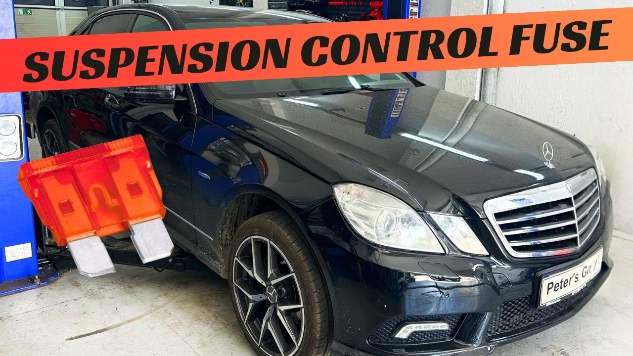 Расположение предохранителя и реле управления подвеской Mercedes W212, замена E200 E220 E250 E300...