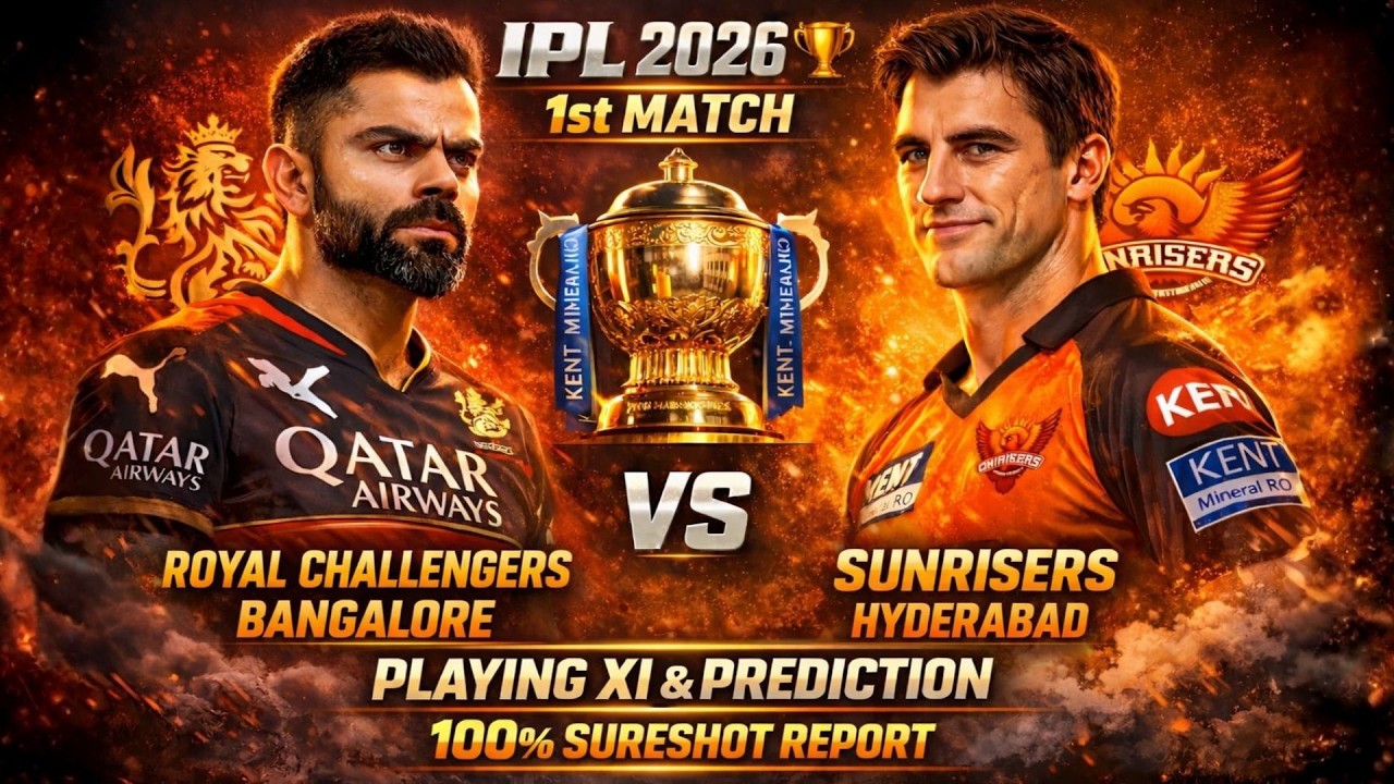 IPL 2026 | Banglore Vs Hyderabad | Match no 01 | IPL 2026 Prediction | RCB vs SRH | IPL Opening Game