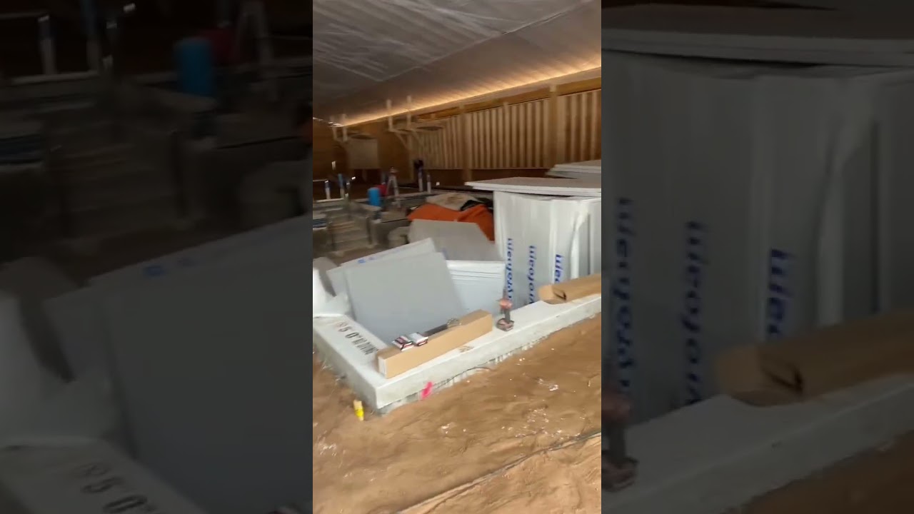 from blankets to pour day prep | indoor pool slab build #concrete