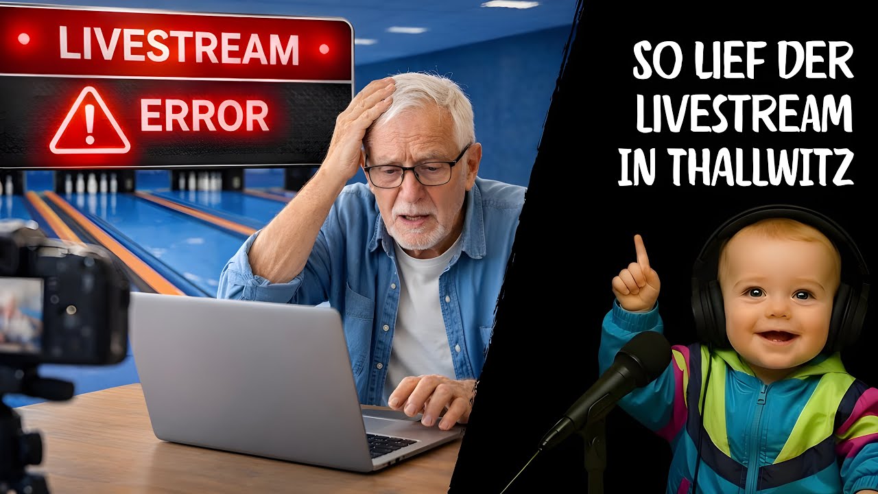 Zwei Livestreams gleichzeitig 🎳📡 – Unsere kleinen Startprobleme in Thallwitz erklärt 🙅‍♂️
