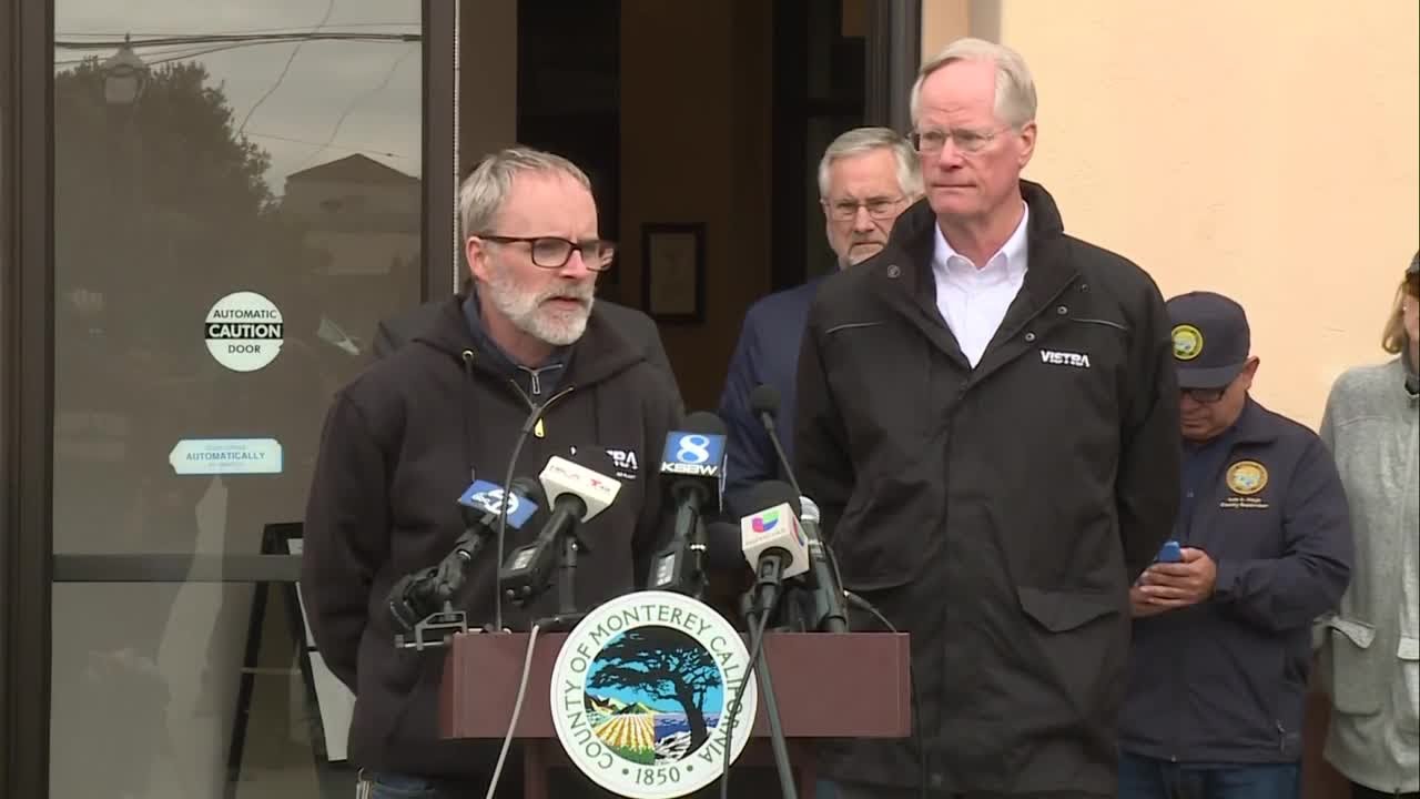 County of Monterey officials provide updates on Moss Landing fire