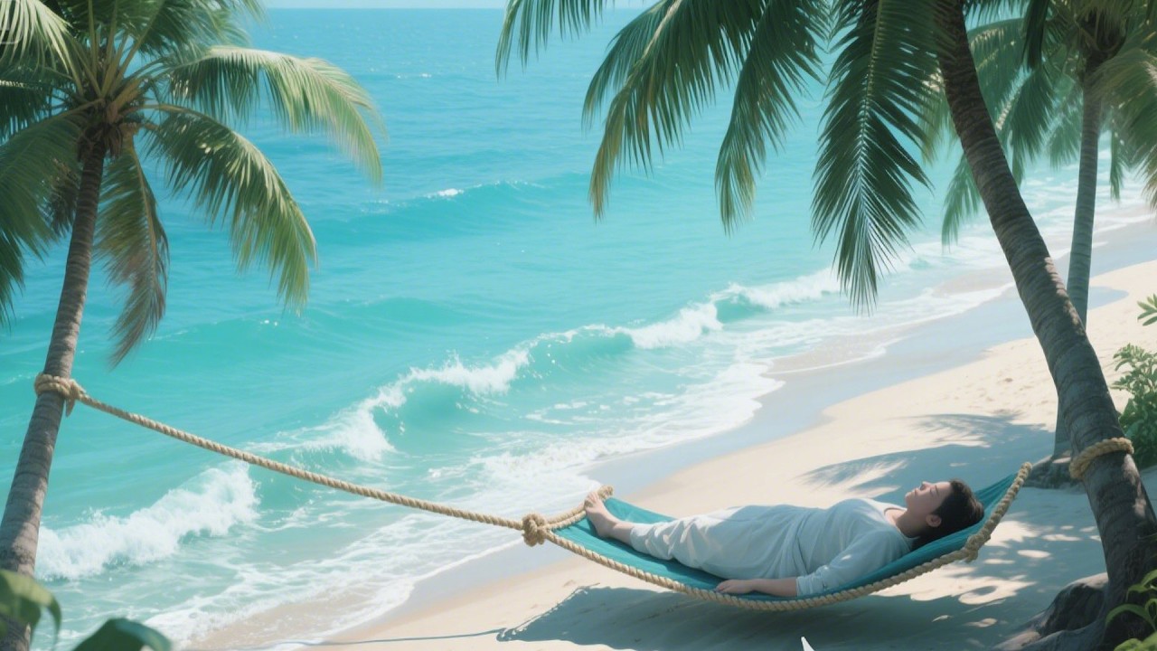 Tropical Beach Harmony Breaths Deeper Than Night For Deep Calm Sleep 🌊