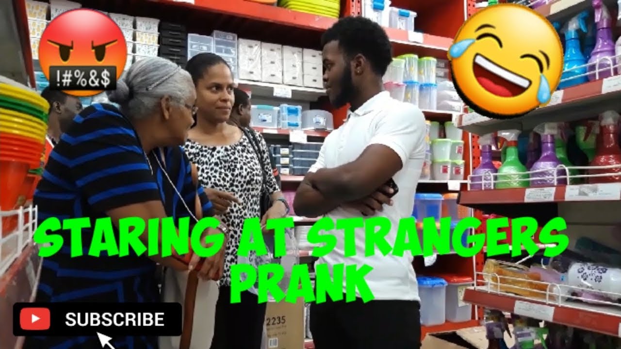 STARING 👀AT STRANGERS SOCIAL EXPERIMENT/PRANK IN MANDEVILLE JAMAICA🇯🇲*EPIC REACTIONS*🔥🤣
