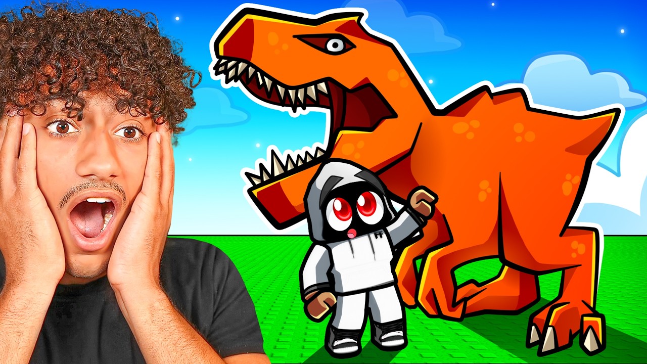 Growing The RAREST Dinosaur in Roblox Grow Dinosaurs!