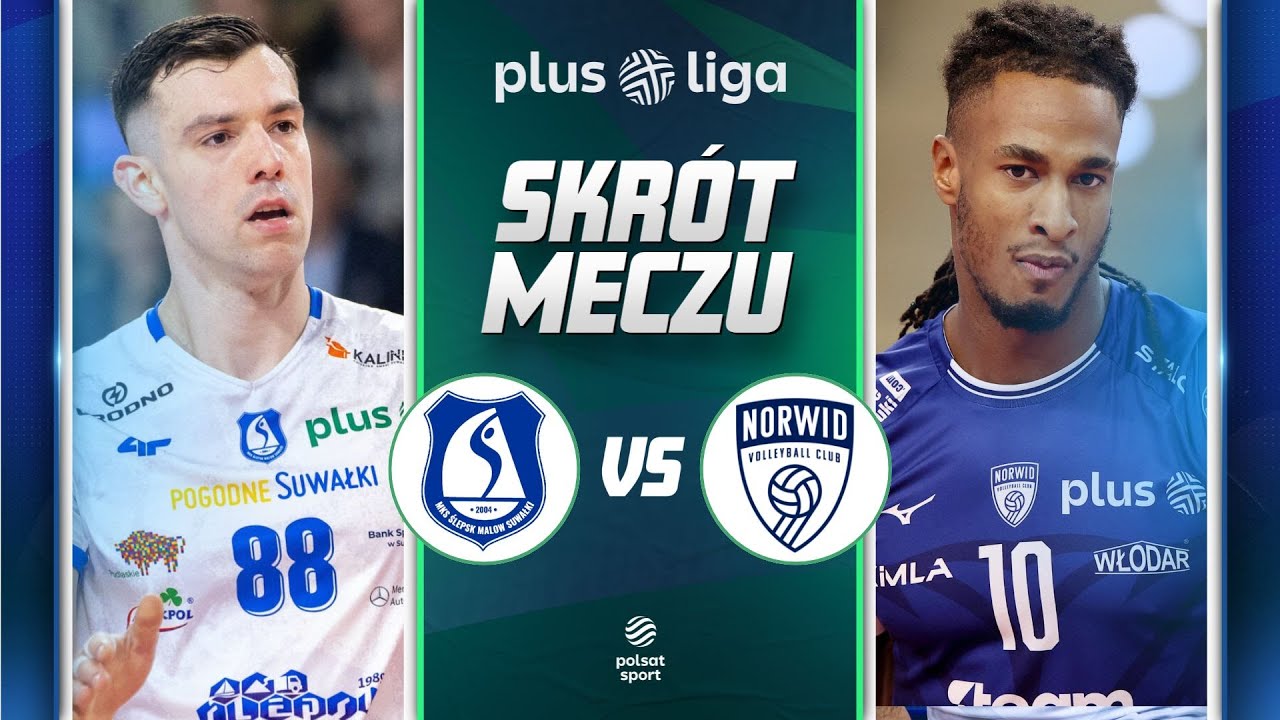 SKRÓT: ŚLEPSK MALOW SUWAŁKI - STEAM HEMARPOL POLITECHNIKA CZĘSTOCHOWA | PLUSLIGA