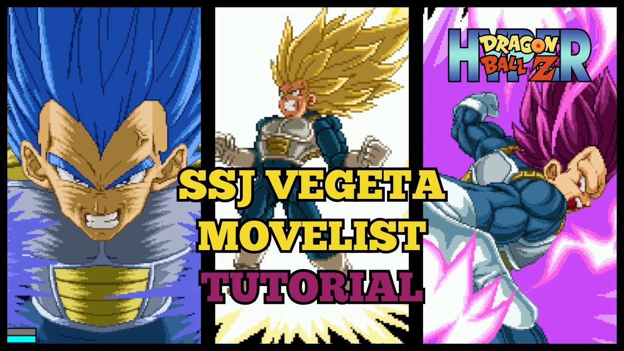 Список приёмов SSJ Vegeta в Hyper Dragon Ball Z: приёмы, суперспособности, ультимативные приёмы, ...