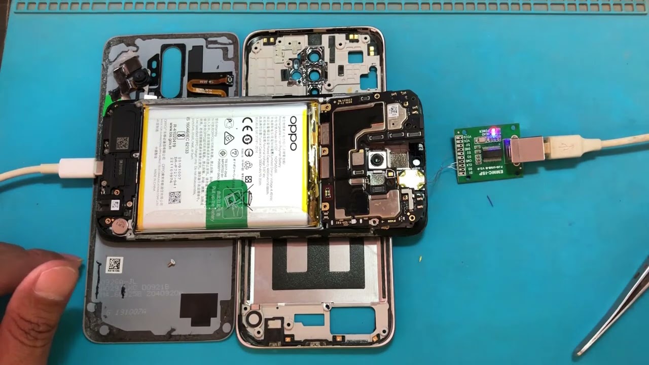 OPPO A5 2020 CPH1931 Password reset by EMMC ISP using eFixer Tool