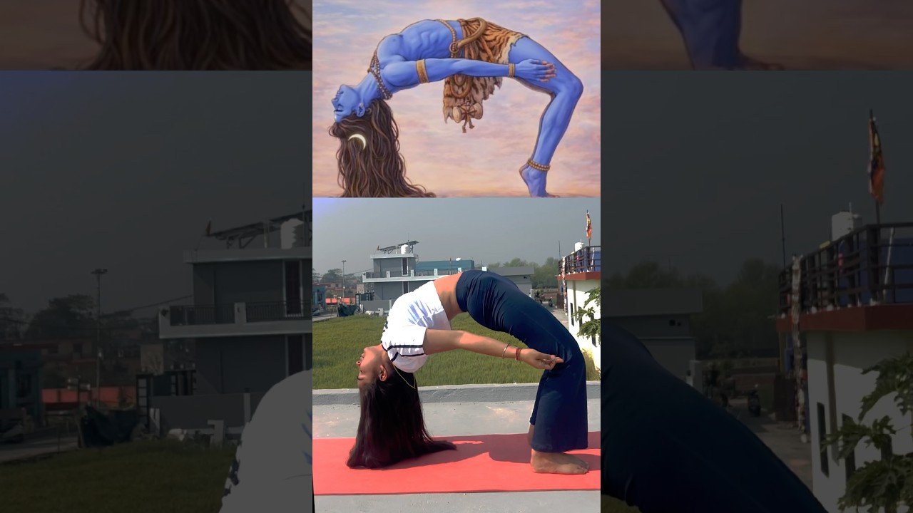 One hand Chakrasana || #yogaforbeginners #yogateacher #yogaclasses #chakrasana