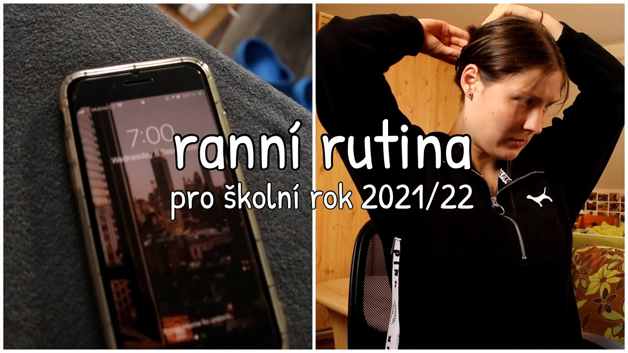 rann&iacute; rutina pro &scaron;koln&iacute; rok 2021/22