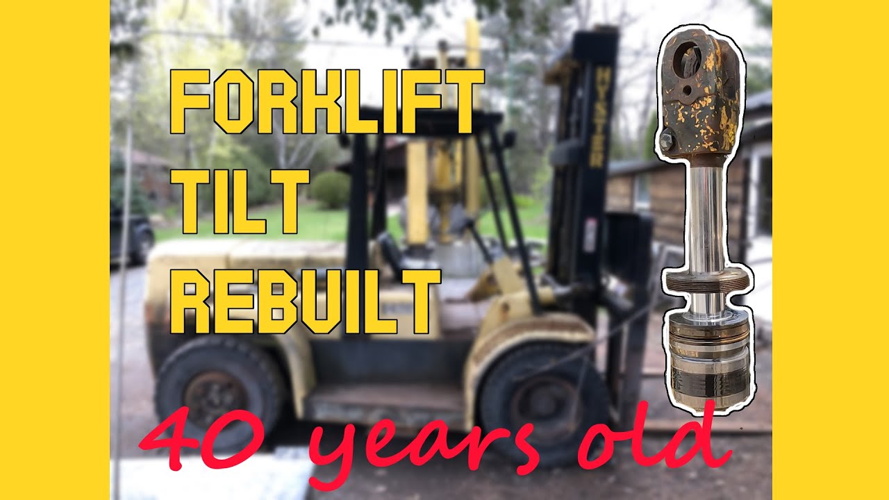 Surprises rebuilding 40 year old Forklift tilt cylinder #Hyster #oldiron