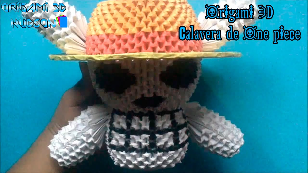 Origami 3D Calavera de One Piece