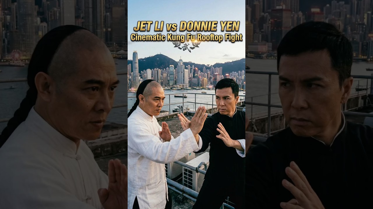 Jet Li vs Donnie Yen &ndash; Cinematic Kung Fu Rooftop Fight