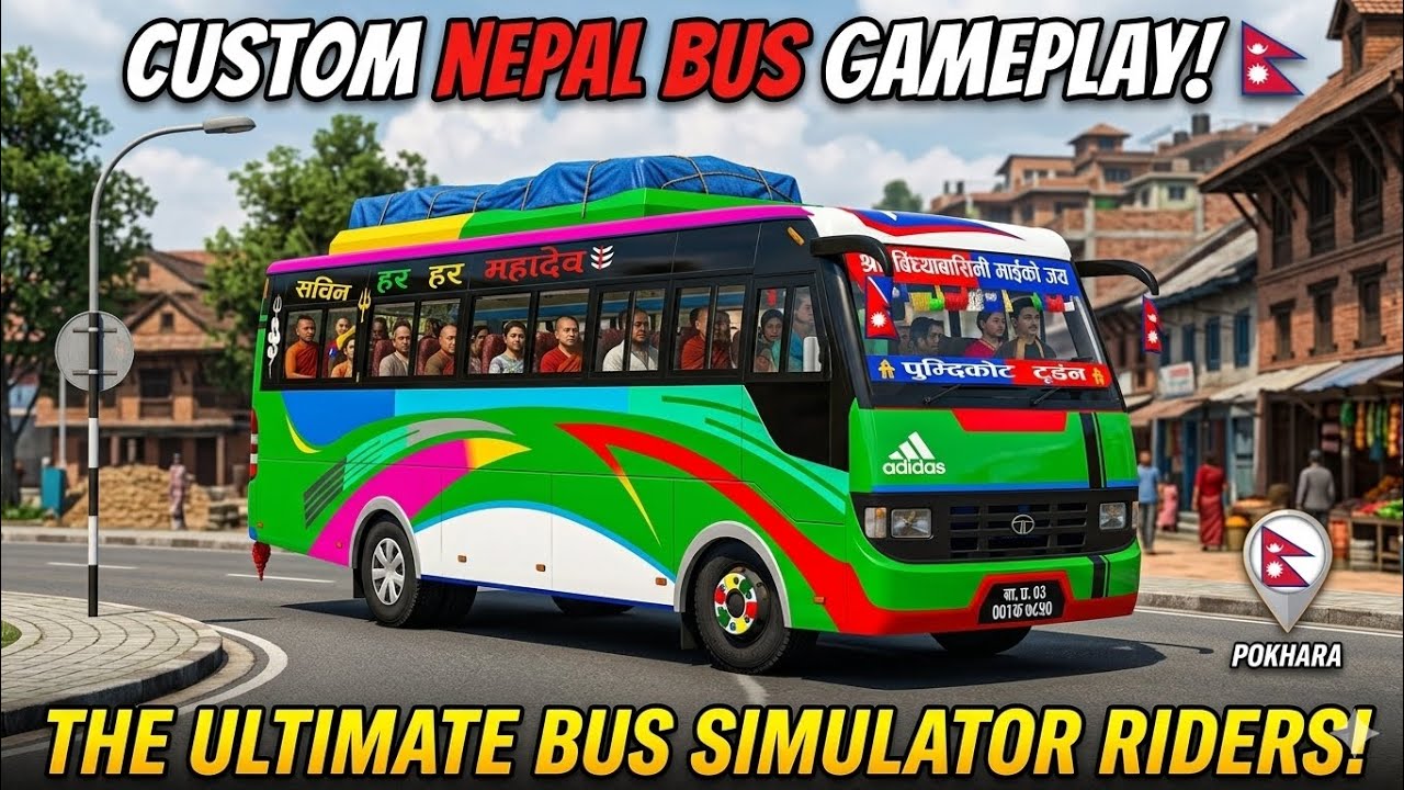 New Nepali Bus mod download link for bus simulator Indonesia/ India @Shreedhar_101 