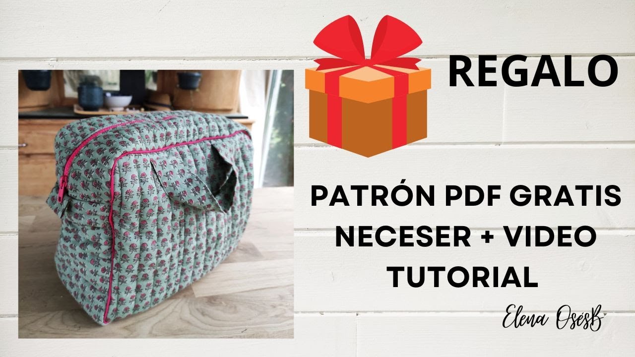 C&oacute;mo hacer un NECESER con bolsillos interiores + PATR&Oacute;N PDF GRATIS.