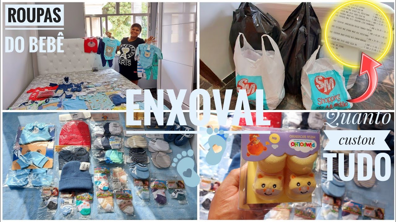 ENXOVAL DE ROUPINHAS DO BEBÊ COM DICAS E VALORES/PARTE 2