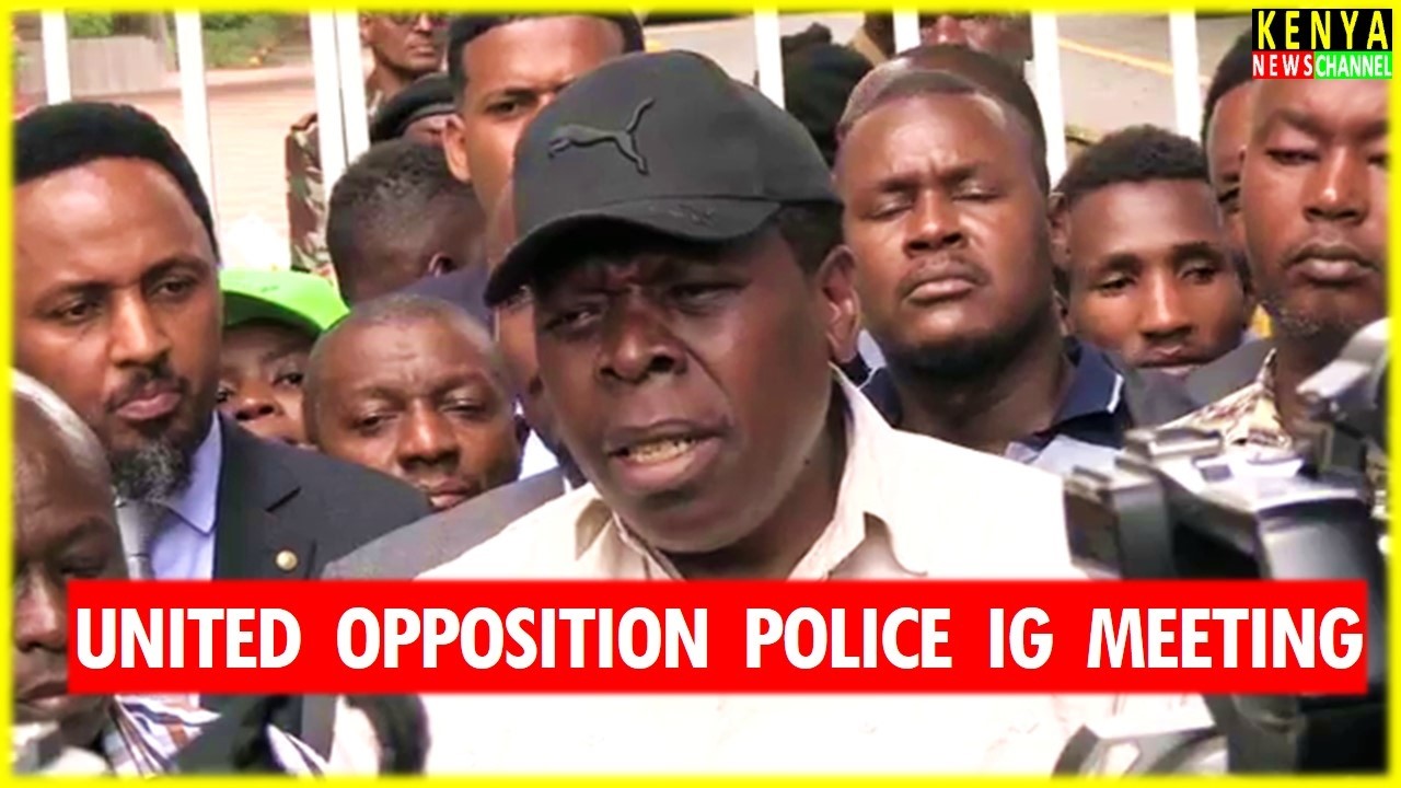 'WE WILL COME HERE EVERY WEEK' Wamalwa warns Police IG with Gachagua, Kalonzo and United Opposition