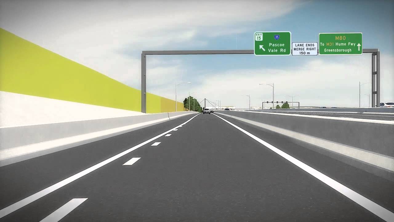 New Exit conditions - M80 Ring Rd Greensborough bound to Pascoe Vale Rd