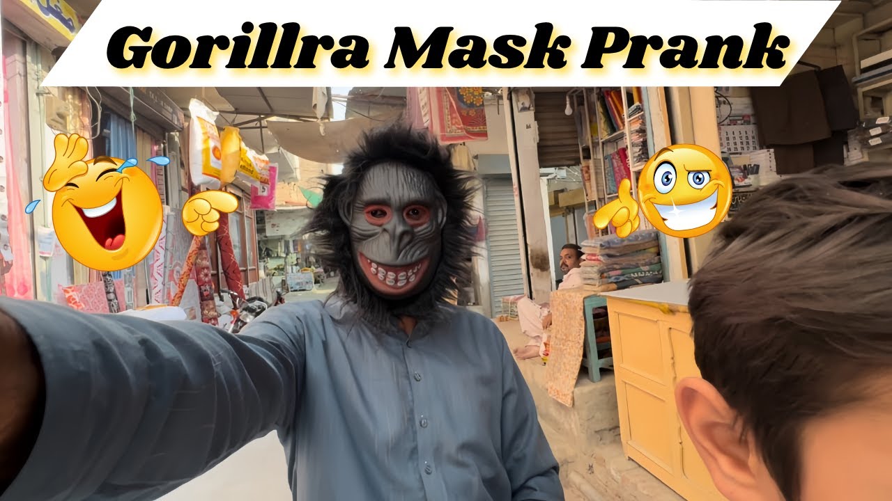 Gorilla Mask 👽 Ultra Pro Max Prank 😜 Public Reaction For Gorilla Mask 😲😂🤣